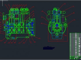 四缸工程柴油机设计[毕业论文+CAD图纸]