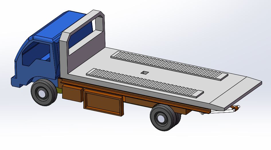 平板式清障车的设计[毕业论文+Solidworks模型+CAD图纸]