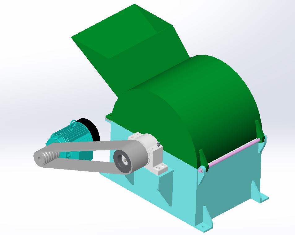 饲料破碎机设计[毕业论文+Solidworks模型+CAD图纸]
