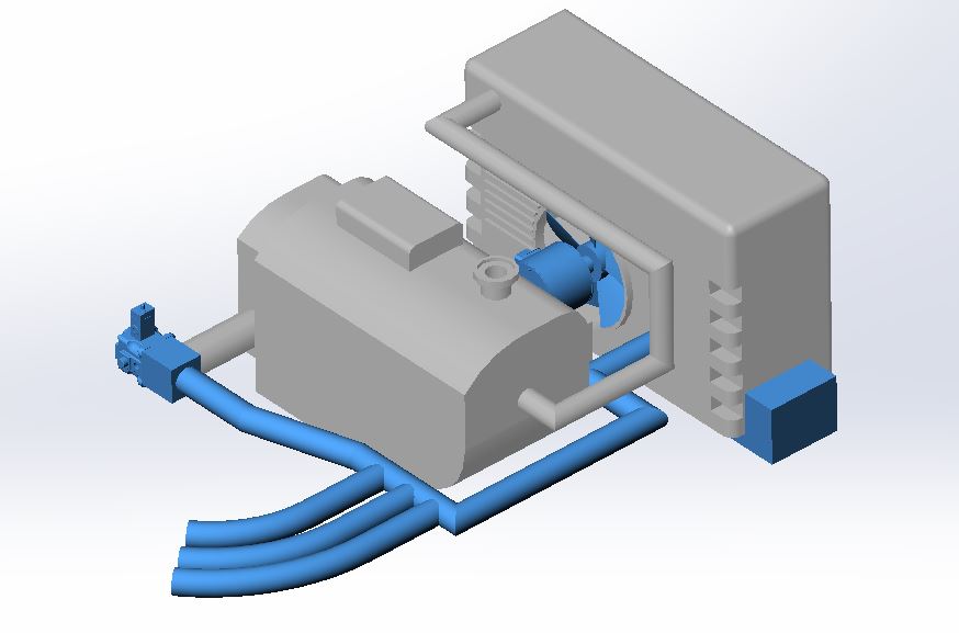 拖拉机水冷系统设计[毕业论文+Solidworks模型+CAD图纸]