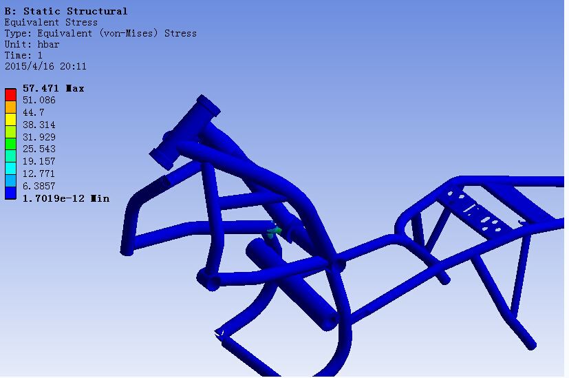 摩托车车架优化设计[毕业论文+Solidworks模型+CAD图纸]