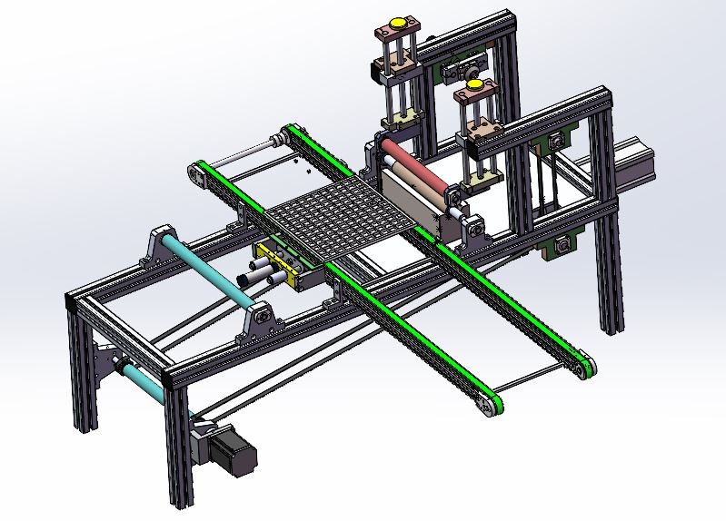 马赛克贴纸涂胶机设计[毕业论文+Solidworks模型+CAD图纸]