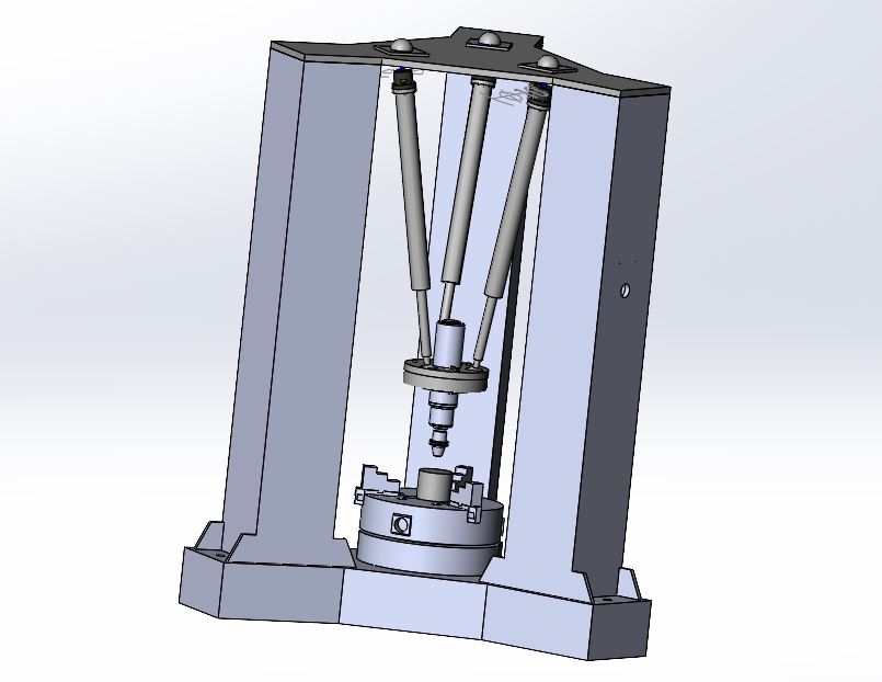 并联机床实验台总体结构设计[毕业论文+Solidworks建模+CAD图纸]