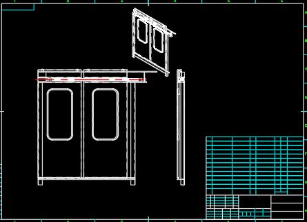 高铁电控移动门设计[毕业论文+Solidworks三维+CAD图纸]
