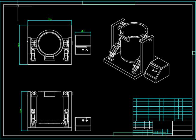 中频电炉倾倒机械系统设计[毕业论文+Solidworks三维+CAD图纸]
