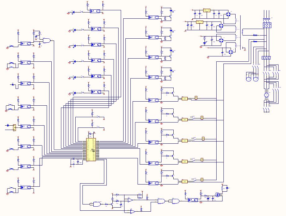 高速喷水织布机单片机控制系统设计[毕业论文+PCB电路图]