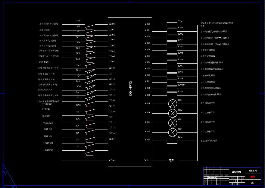 Z30130X31型钻床控制系统的PLC改造设计[毕业论文+CAD图纸]